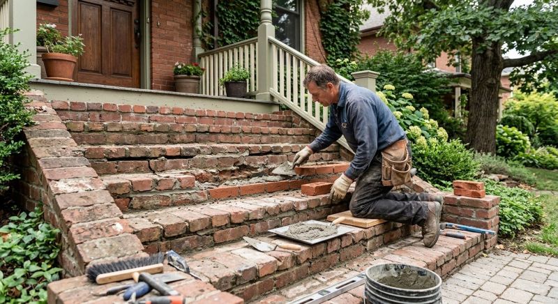 Brick Stairs Repair in South San Francisco, CA