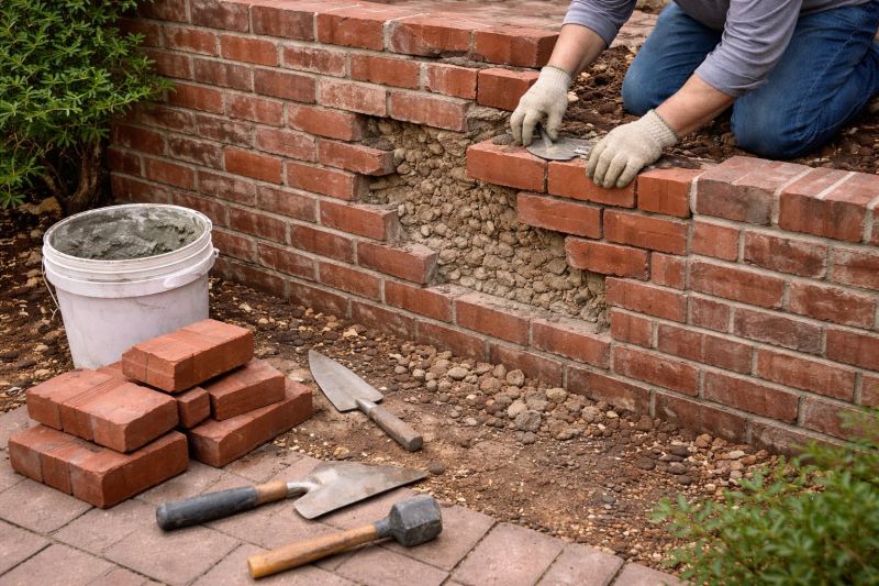 Brick Wall Repair in El Sobrante, CA