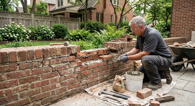 Brick Wall Repair in San Rafael, CA