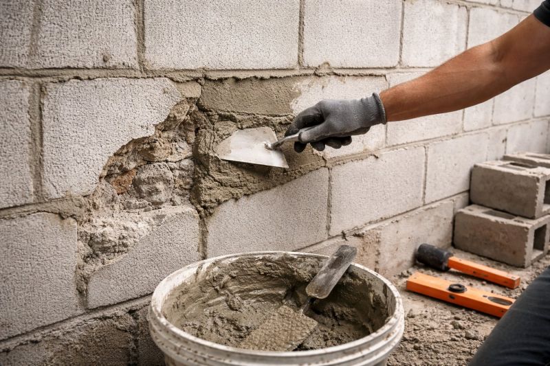 Cinder Block Wall Repair in Marin County, CA