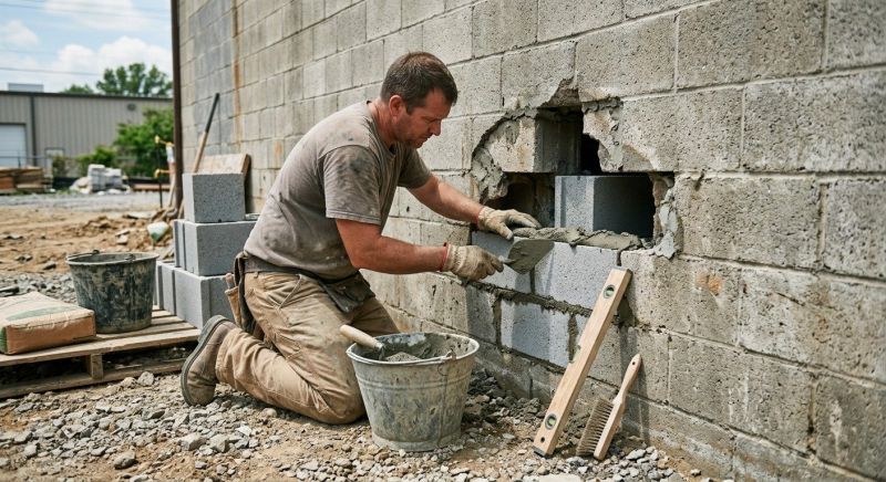 Concrete Block Repair in Brisbane, CA