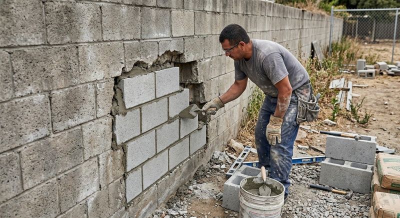Concrete Block Repair in Clayton, CA