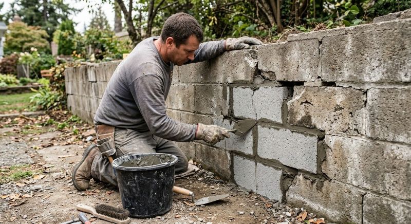 Concrete Block Repair in Newark, CA