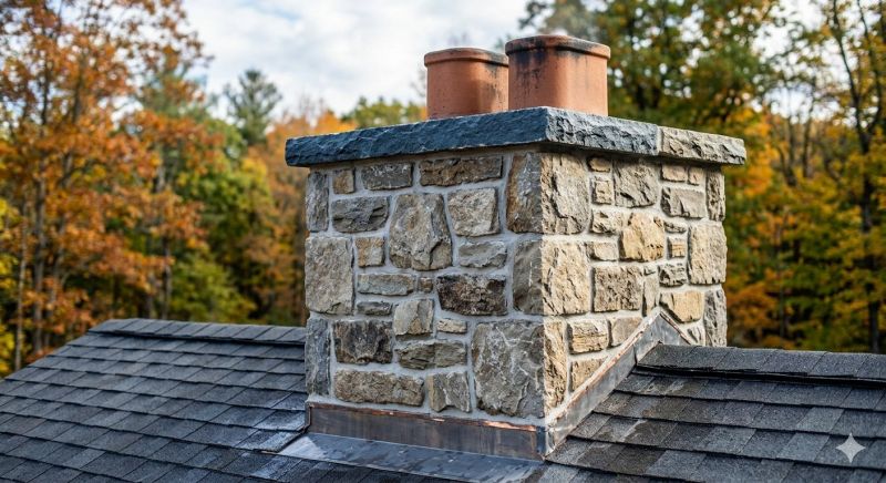 Stone Chimney Installation in Larkspur, CA