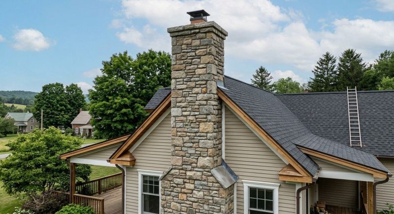 Stone Chimney Installation in Palo Alto, CA