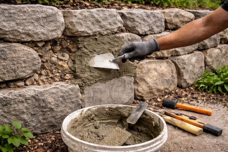 Stone Wall Repair in Pleasant Hill, CA